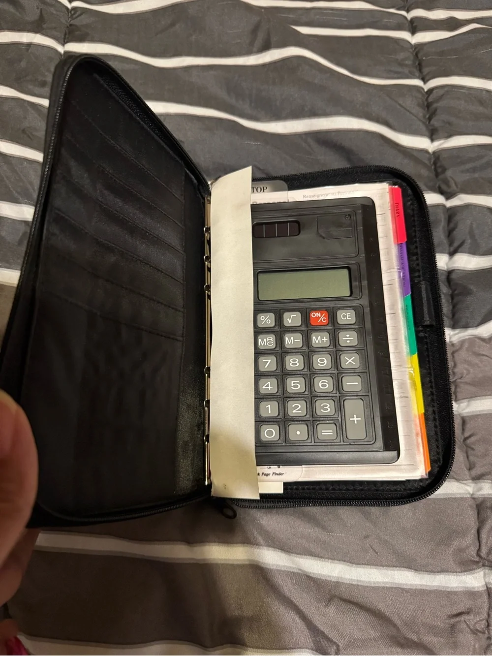 NEW Black Leather Diary Agenda Planner Organizer - Unbranded